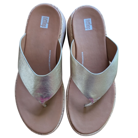 Fitflop Shoes - Fitflop Gold Sandals sz 8.5